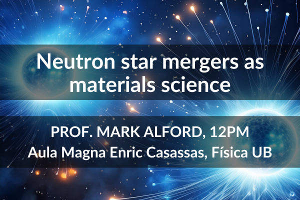 Neutron star mergers as materials science